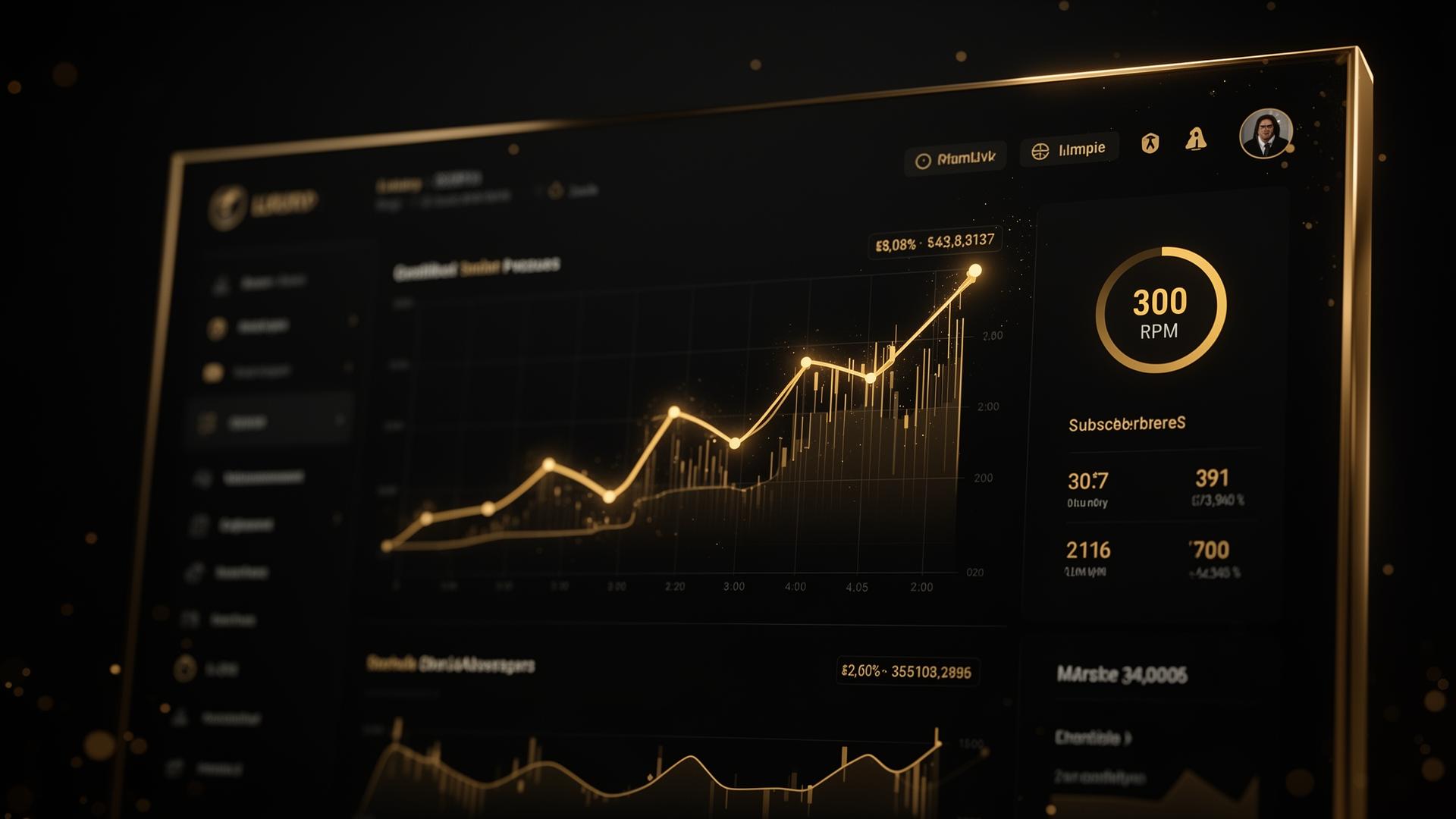 Premium AI YouTube analytics dashboard